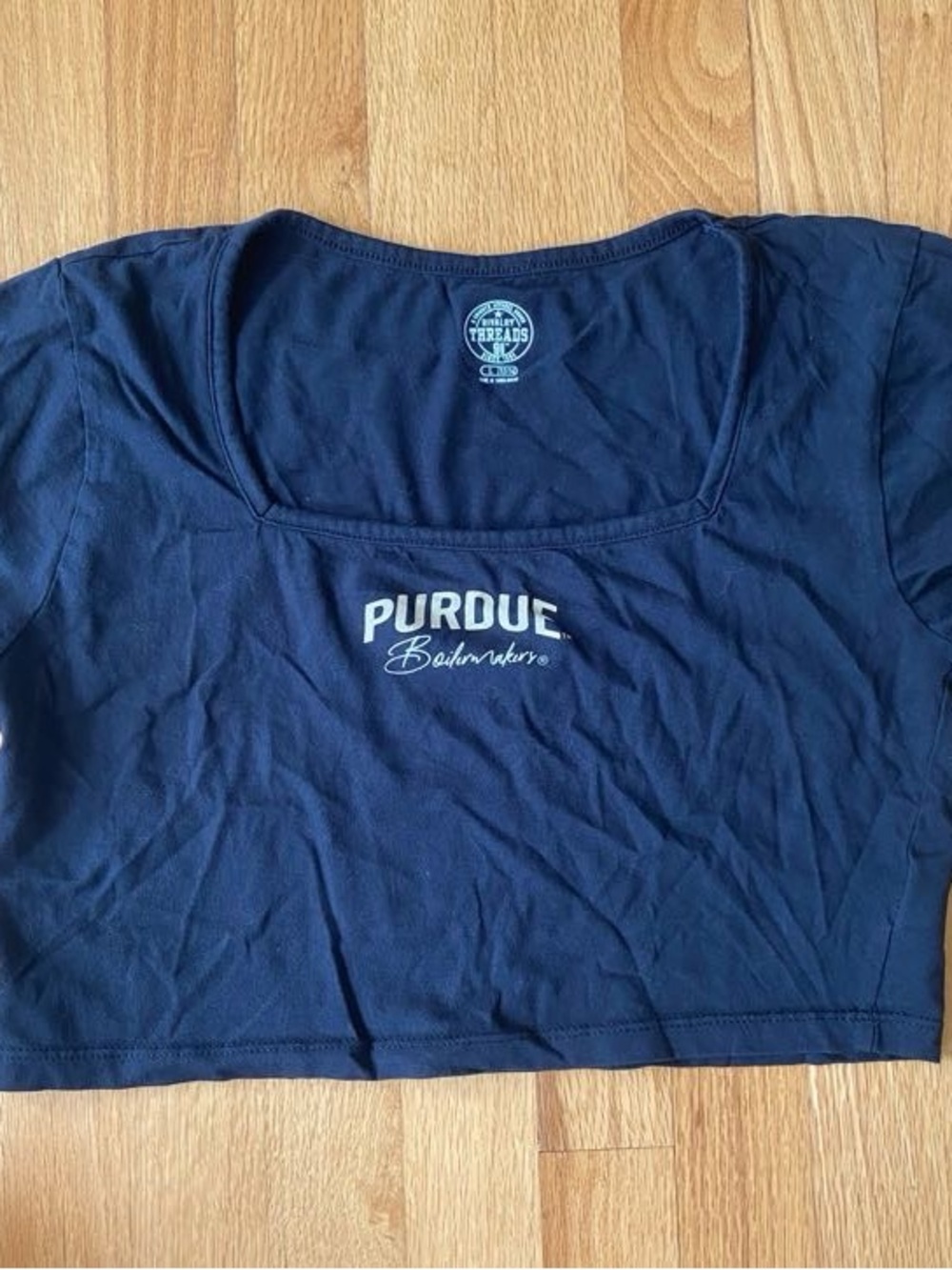 Boilermakers Black Scoop Neck Women's Top